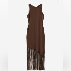 H&M Fringe Hem Dress